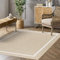 STORESDECO Alfombra vinilica de Tejido Trenzado Premium de Alta Gama Lavable Antideslizante Alfombras vinilicas Resistentes para Salon Cocina habitacion baño Pasillo Rectángulo Blanco 200x290 cm
