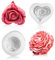 2 Pièces Moule Silicone Bougie Fleurs Moules pour Bougies Peut Etre Utilisé pour Fabriquer des Bougies de L'aromathérapie du Savon des Bonbons des Desserts et des Décorations D'intérieur