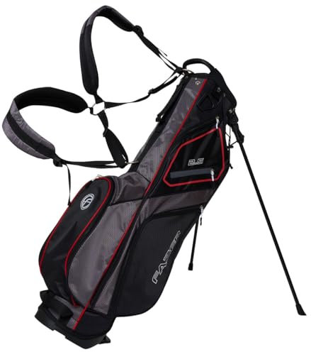 Fazer 2.5 Golf Stand Bag - Lightweight Travel & Shoe Storage with 4-Way Club Divider - Compact Design with Dual Straps & Multiple Pockets for Easy Organisation