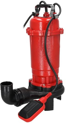 DEDRA Abwasserpumpe mit Zerkleinerer, Schmutzwasserpumpe GARDEN DED8861 stark 900 W, Baumwollfilter + Beutel, 16, Turbine für 20.000l/min Volumenstrom, Gewicht 19kg