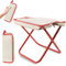 Tragbarer Balkon Hocker, Mini Camping Hocker mit Aufbewahrungsbeutel, Kleiner Tragbarer Klapphocker, Outdoor Angelhocker, Leicht Klapphocker, Faltbar Gartenhocker, für Camping, Angeln