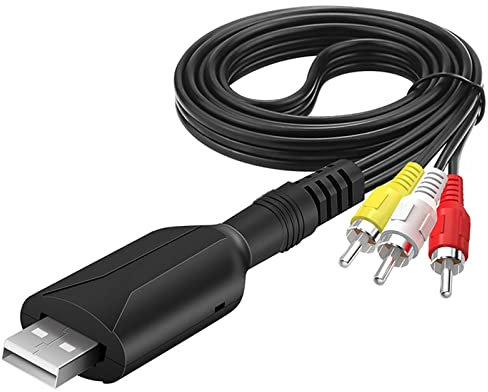 USB 2.0 Videokarten-Composite-Adapterkabel 3RCA auf USB-Greifer für Windows 7 8