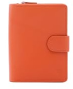Sergio Valentini Damen-Geldbörse aus Kunstleder, veganes Produkt, 13 x 9,5 x 4 cm, IN-2006-PARENT, Orange