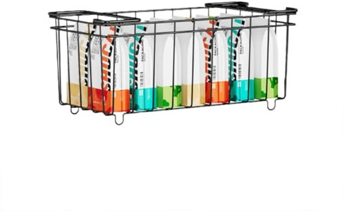 Gefriertruhe Korb 6er Set Stapelbar GefrierköRbe Mit Griffen, Gefrierschrank Organizer BehäLter, Einfacher Zugriff, Gefriertruhe Organizer Für 198l TiefküHltruhe, Gefrorene Organisieren, 37x15x18 Cm