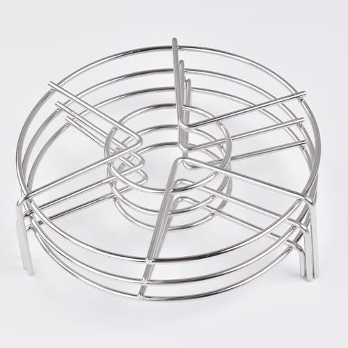3pack Steam Rack,Alele 8inch Trivet Stainless Steel Steaming Rack Electric Pressure Cooker steam Rack Stand for Instant Pot Pressure Cooker Food Heating (Steam Rack-8IN-3P)