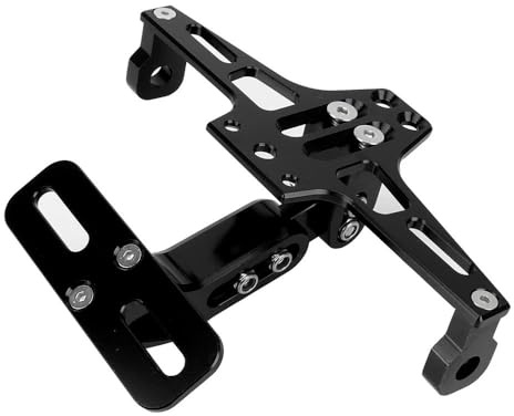 CNC Aluminum Motorcycle License Number Plate Holder Frame Bracket Universal(5)