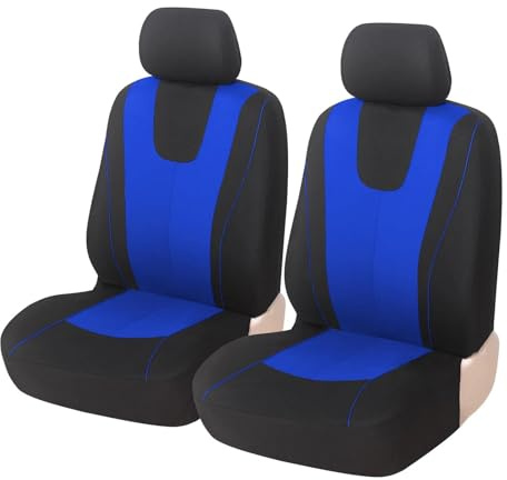 Sitzbezüge Auto Sitzkissen Für VOLVO C30 C70 S40 S60 S80 S90 V40 V50 V60 XC40 XC60 XC70 XC90 Autositzschutz Vordersitzbezüge(2Seats-Blue)