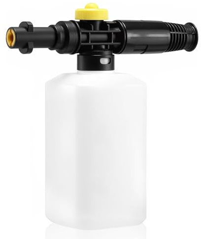 Xynovia Snow Foam Lance, Adjustable Foam Cannon with Spray Nozzle for Karcher K2 K3 K4 k5 k6 k7, High-Pressure Foam Gun for Car Wash(750ML)