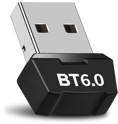 Glitfix Dongle Bluetooth 6.0, Cle Bluetooth pour PC, Adaptateur USB pour Windows 11/10/8.1, Plug and Play, pour PC, Ordinateur Portable, Souris, Tablette, Casque, 7 Dispositifs