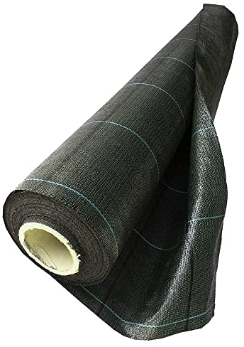 NOOR Unkrautblocker Profirolle - Unkrautvlies mit 105 g/m² - ganze Rolle 2x100 m - Vlies für biologischen Unkrautschutz für Gartenweg, Beet, Sandkasten - wasserdurchlässig & ökologisch