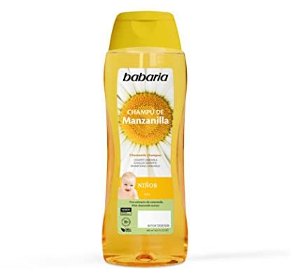 Babaria - Kinder Shampoo mit Kamille | Sanfte Pflege der empfindlichen Kopfhaut | Shampoo für Kinder ab 1 Jahr | Für alle Haartypen | 600 ml