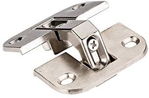 Pie Cut Eckscharnier – starker Zinkdruckguss mit Nickelbeschichtung – 6-fach verstellbares (3-dimensionales) Scharnier