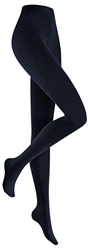 Hudson Damen Relax Montana wärmend Strickstrumpfhose, Blickdicht, Marine, 38/40