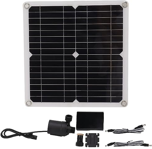 Kit de pompe à eau solaire haute efficacité 100 W pompe de fontaine à eau à énergie solaire avec boîtier de batterie pour arrosage de bassin de jardin arrosage de fleurs matériau