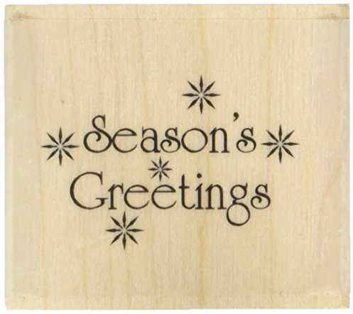 Art Stamps Seasons Greetings Inca Stempel, schwarz