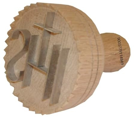 Leben mit Holz Brotstempel IHS