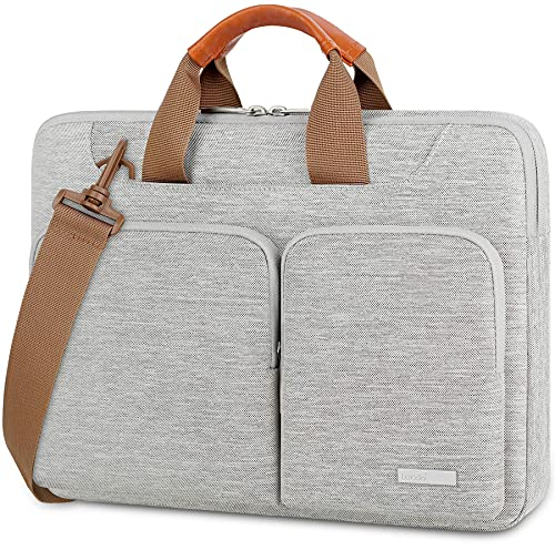 Lacdo 360° Protectora 14 Pulgadas Funda Portátiles para 14 New MacBook Pro M4/M3/M2/M1 Chips Pro Max A3112 A3401 A3185 A2918 A2992 A2779 A2442 2024-2021, HP ASUS Acer DELL ASUS Chromebook 14, Gris