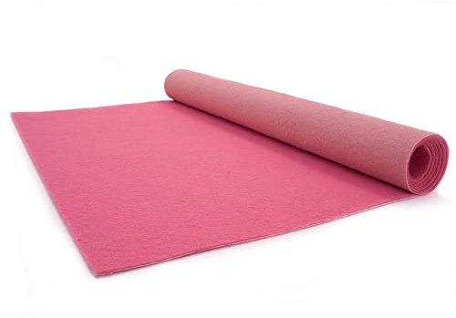 Tapis de mariage rose PODIUM - Tapis D'événement, Cérémonie, Fête, Gala et Autres | Résistance au feu B1 | Tapis au Mètre - 1m x 4m