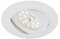 BRILONER - 1x LED Einbaustrahler 230V Flach, Deckenspots, LED Spots, Einbauspots LED, Einbauleuchten Decke, 68mm, Dimmbar, Schwenkbar, Warmweißes Licht, Weiß, 82x28 mm (DxH)
