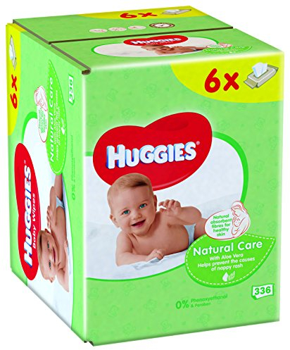 Huggies Natural Care Baby Wipes - 6 Packs (336 Wipes Total)