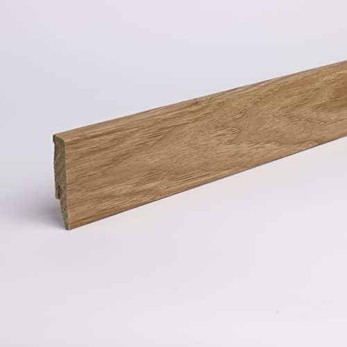 Battiscopa con effetto legno rovere naturale 60 x 20 x 2600mm