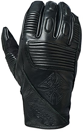 WEST COAST CHOPPERS BFU Motorrad Lederhandschuhe (Black,2XL)