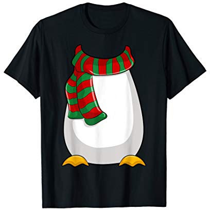 Pinguin Kostüm Schal Cosplay Fasching Karneval Fun Lustig T-Shirt