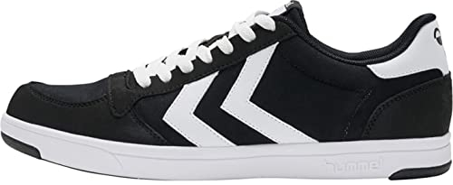 hummel Unisex Stadil Light Canvas Sneaker Sneaker, Black 208 263 2001, 37 EU
