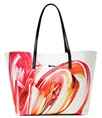 Desigual Damen Pu SHOPPING BAG, Weiß, U EU