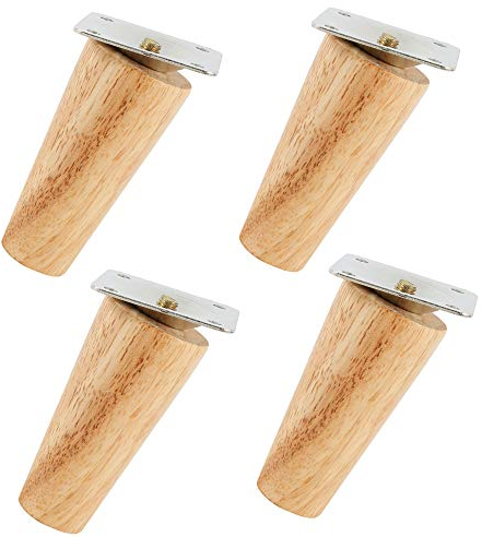4 pcs Möbelbeinen Sofabeine Holzmöbelteile Beine Tischbeine konisches Sofa/Bett/Schrank für Ersatzfüße 8/15/20 cm (Konisch füße 8cm)