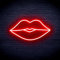 ADVPRO Lips Kiss Girl Room Flex Silicone LED Neon Sign - Red - st16s32-fnu0048-r