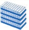 8er Pack Premium Frottee Geschirrtücher 40x64 cm in Weiß/Blau kariert von StickandShine / 100% Baumwolle