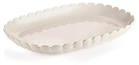 Guzzini - Tiffany, Vassoio M Piccolo - Bianco Latte, 32 x 22,5 x h3 cm - 279601156
