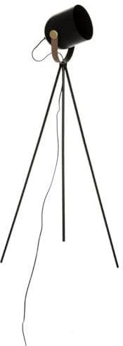 Atmosphera - Lampadaire trépied Bil - métal - noir H136 cm