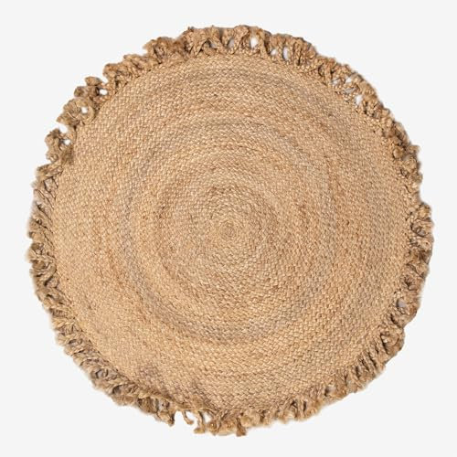 SKLUM Runder Teppich aus Naturjute Ondes Ø100 cm
