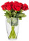 TREND FOR HOME Vase Bombé en Verre 25 cm Transparent Vase Decoratif Vase Rose en Verre pour Rose Vase à Fleurs en Verre Décoration Chambre Vase Fleur | ⌀ 13.7 cm | 2834 ML | Leilani