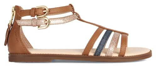 Geox Fille J Karly Girl Sandal, Cognac Avio, 37 EU
