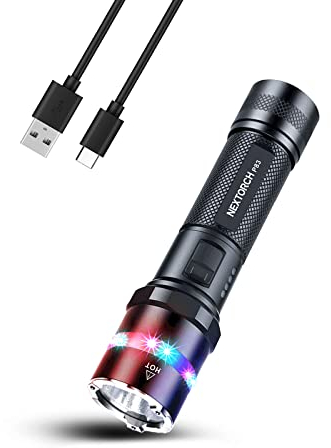 NEXTORCH P83 Akku-LED-Taschenlampe mit 360° Warnlicht-Funktion + Notfall-Glasbrecher