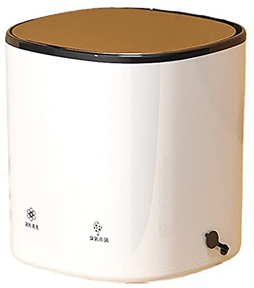 PanHuiWen Portable Washing Machine Motor Turbo Compact Washing Machine with Drain Basket, Convenient Countertop Washing Machine for Your Home,4.5L,White