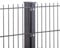 Doppelstabmattenzaun 656 | Komplettset | Konfigurierbar | 0,63m-2,03m| 2,5m-50m | Anthrazit/Moosgrün | Pfosten mit Abdeckleiste? Höhe 1,83m | Länge 5m Moosgrün