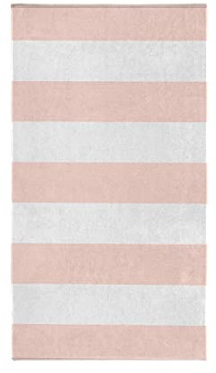 Cinderella Serviette de Plage Dune Stripe en Coton égyptien Rose 100 x 200 cm