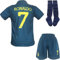 metekoc NASSR Riyadh Al 2024/2025 Auswärts #7 Football Fußball Kinder Trikot Shorts Socken Jugendgrößen (Auswärts,16)