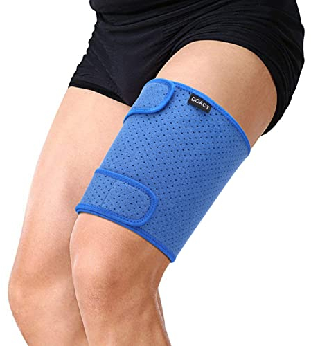 YUYTE Neopren Oberschenkelbandage, Kompression Oberschenkel Bandage Sport, Rutschfest und Verstellbar Kompressionsbandage, für Oberschenkel und Ischiasnerven Schmerzlinderung, Rehabilitation
