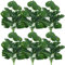 6 Bündel künstliche tropische Palmen künstliche Palmenblätter Sträucher Pflanzen gefälschte Monstera Schildkröte Blatt Palmenblätter Stiele Indoor Outdoor UV-beständig für Home Office Decor Greenery