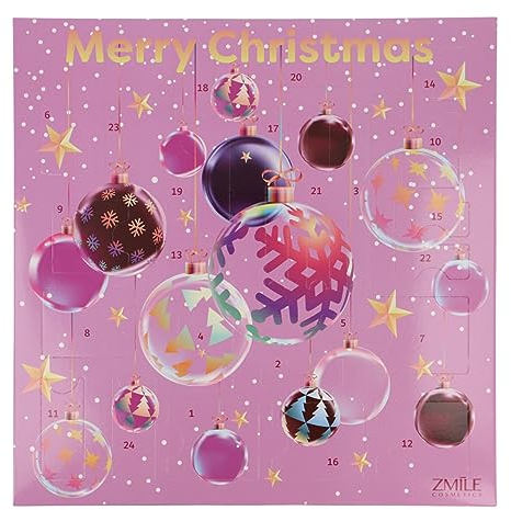 ZMILE COSMETICS Beauty Adventskalender '3D Christmas balls'- 24 Überraschungen zum Schminken und Stylen im traditionellen Türchen-Adventskalender mit veganer Kosmetik