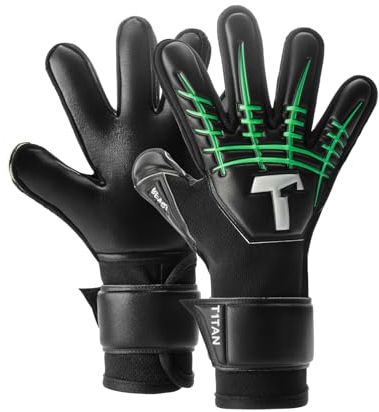T1TAN Fluo Beast Junior 3.0 - Fussballhandschuhe für Kinder mit Flat Cut - ohne Fingerschutz - Für die Profis der Zukunft - Gr. 5