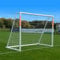 Progoal 8ft x 6ft Garden Football Goals. 70mm Reinforced uPVC Goal Posts for Garden & Training with Locking Parts and Net included