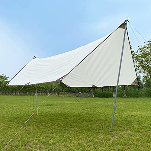 RajoNN Zelt-Camping-Plane, Hängematte, Regenfliege, Zeltplane, große Plane, Unterschlupf, wasserdichte Plane, Sonnenschutz, Unterstand für Camping-Picknick im Freien (A 4 x 3 m)