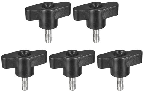 QUARKZMAN 5 Stück Klemmschraubenknopf, M5 x 15mm 304 Edelstahl T-förmige Daumenschrauben Griff für schnellen Austausch des Handfestziehknopfs