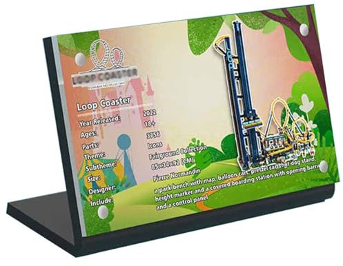 Caikbms Acryl Vitrine Kompatibel Mit 10303 Tumbling Roller Coaster, Staubdichte Ziegel Modellbox (Nur Vitrine, Ohne Set) A,5mm